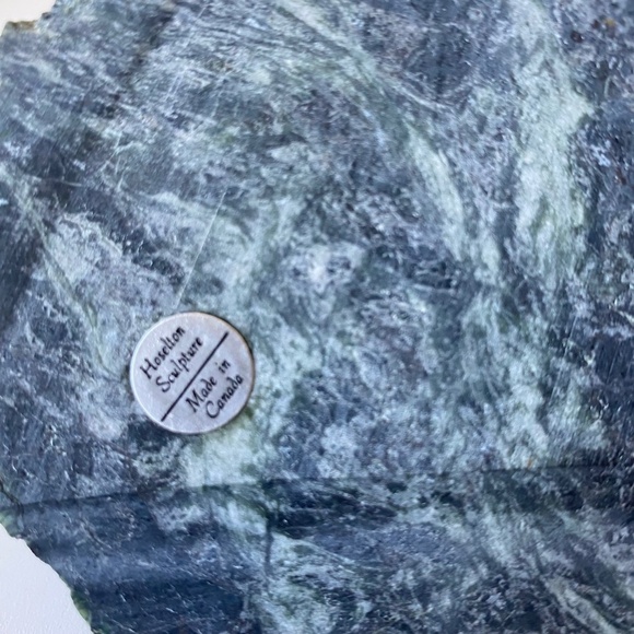 Vintage Haselton Sculpture: Aluminium LOON on Marble Base, Signed, Collectible - Picture 12 of 15